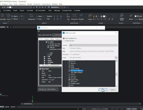 Menu’s, toolbars en de ribbon aanpassen in BricsCAD