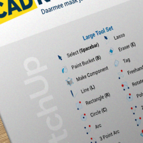 SketchUp short cuts mousepad - Afbeelding 2